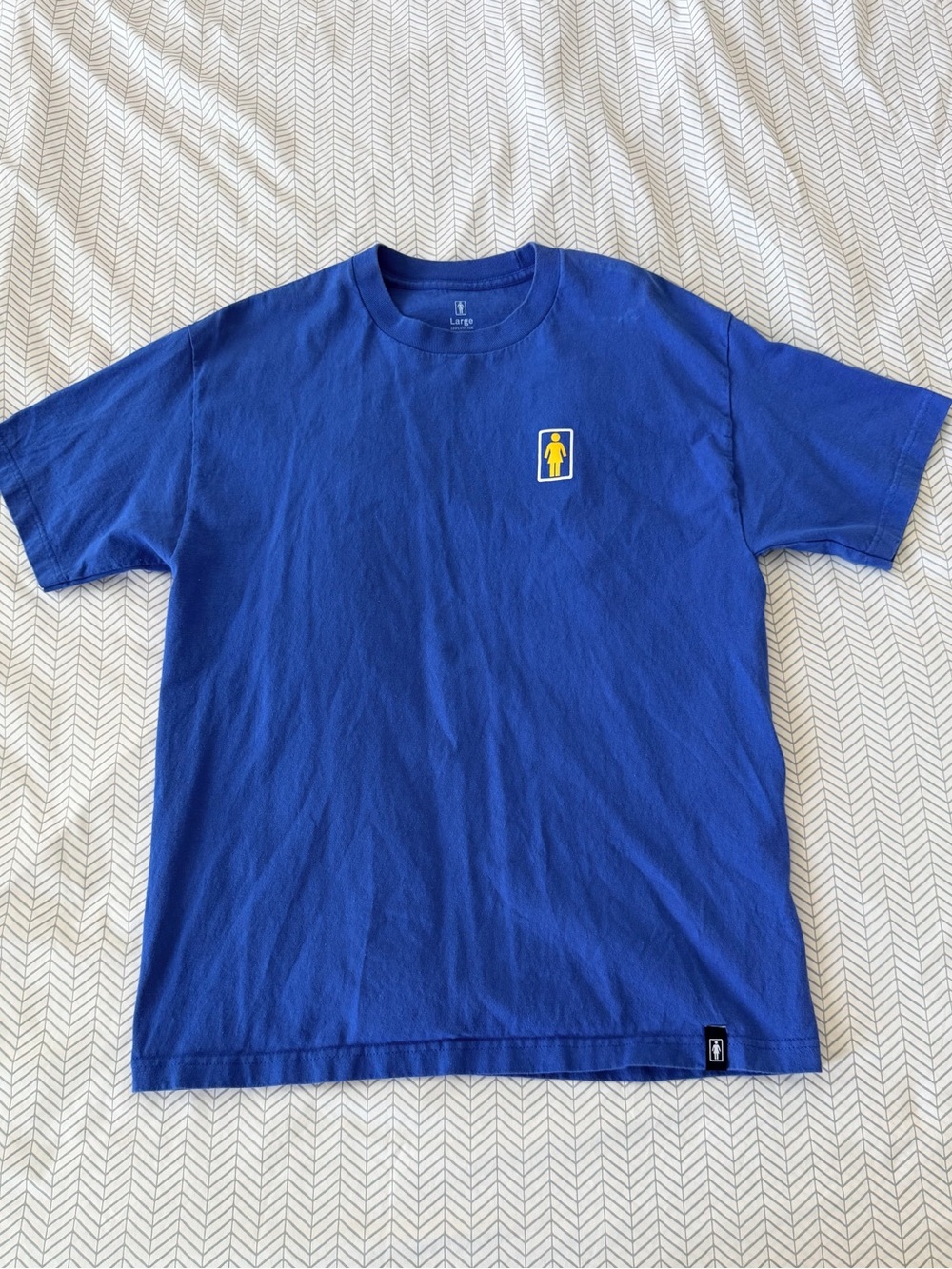 Kodak Royal Blue Short Sleeve Tee with Small Yellow Logo